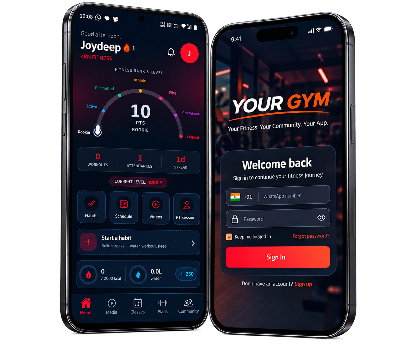 Fitplex Branded App Preview